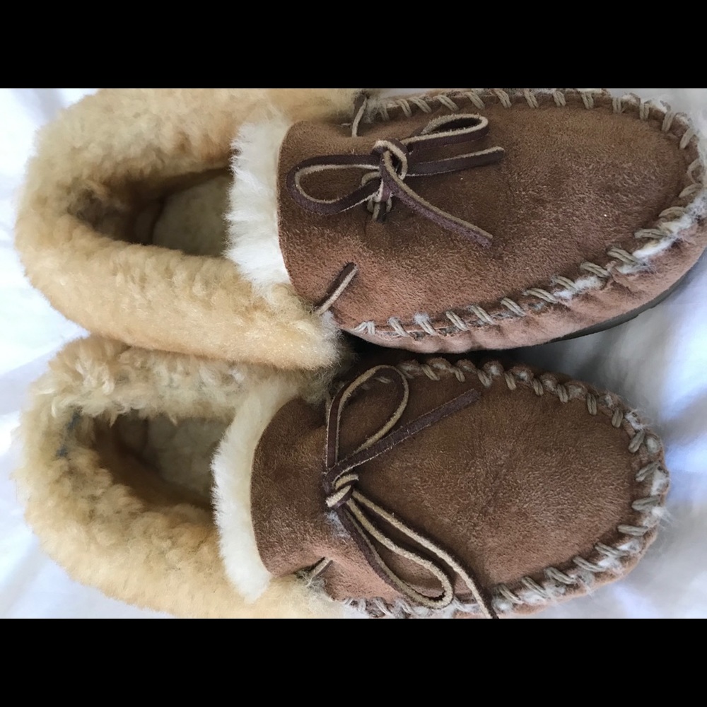 LL Bean women’s shearling slippers